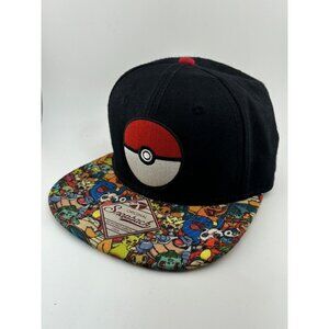2015 Pokemon Pokeball Flat Bill “Original Snapback” Baseball Hat Cap Adult